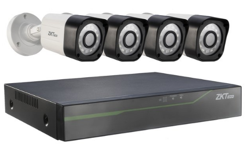 KIT DE CAMARAS INCLUYE NVR CON 4 CAMARAS 720P PLASTICA