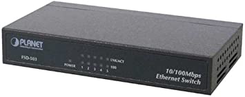 SWITCH DE 5 PUERTOS 10/100 Mbps DESKTOP FAST