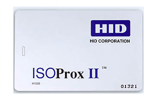 TARJETA DE PROXIMIDAD ISOPROX II PROGRAMMED,PLAIN WHITE, SEQUENTIAL MATCHING INTERNAL/EXTERNAL, NO SLOT PUNCH (fc: APTO)